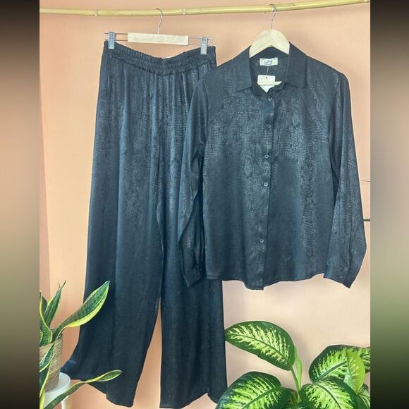 Satin Pants Set - Picture 3 of 4